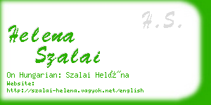 helena szalai business card